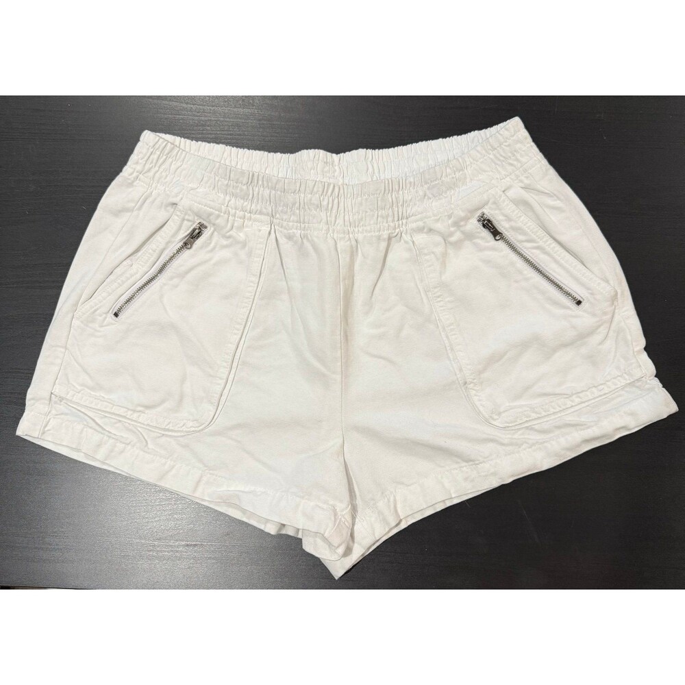 Aerie elastic waist white shorts size large